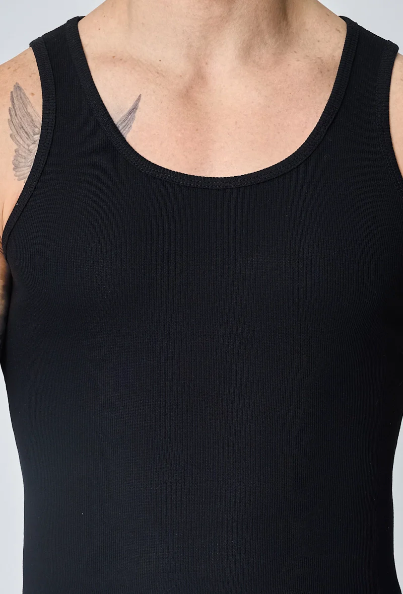 T-shirt uni sans manches - Image 4