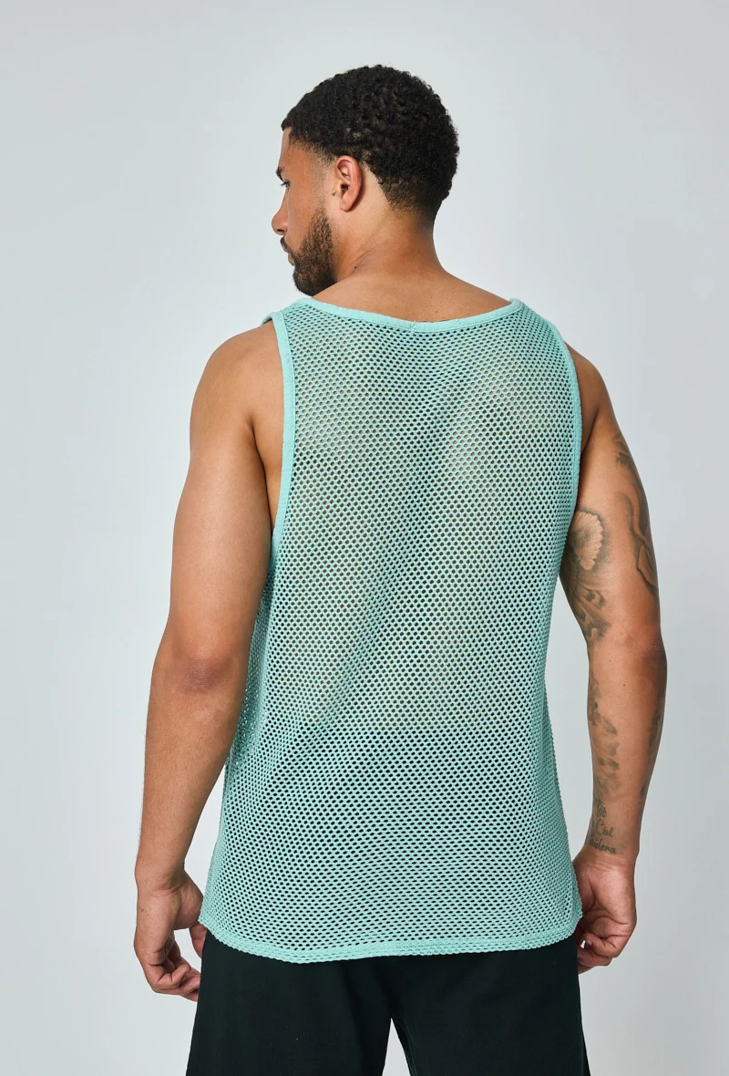 T-shirt uni sans manches trouée courtes - Image 15