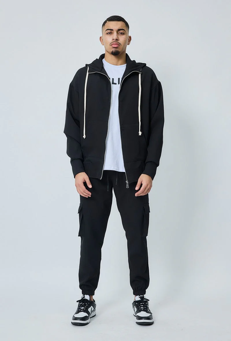 Veste à capuche sportwear toile - Image 2
