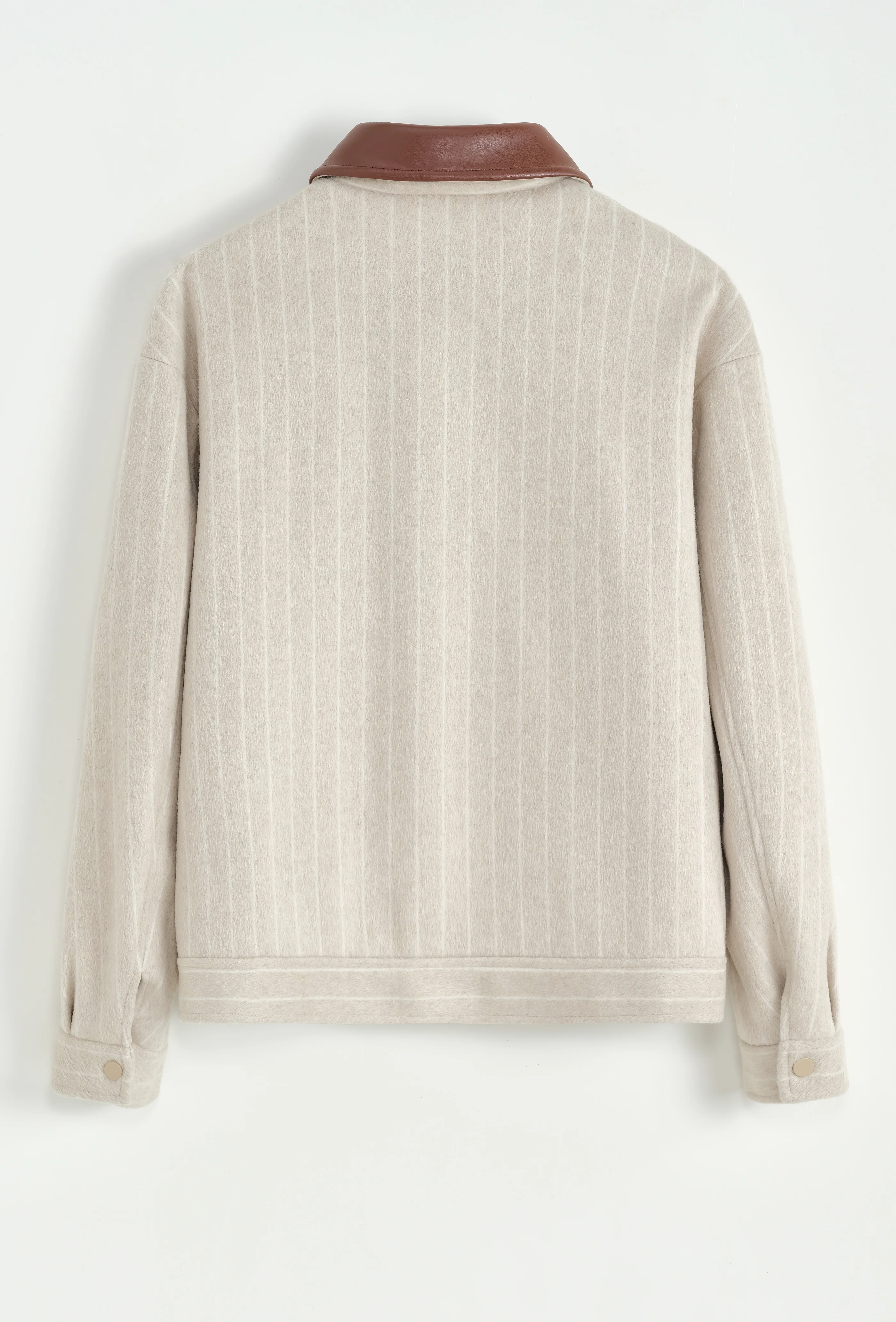 Veste à rayures avec col contrasté - Image 17