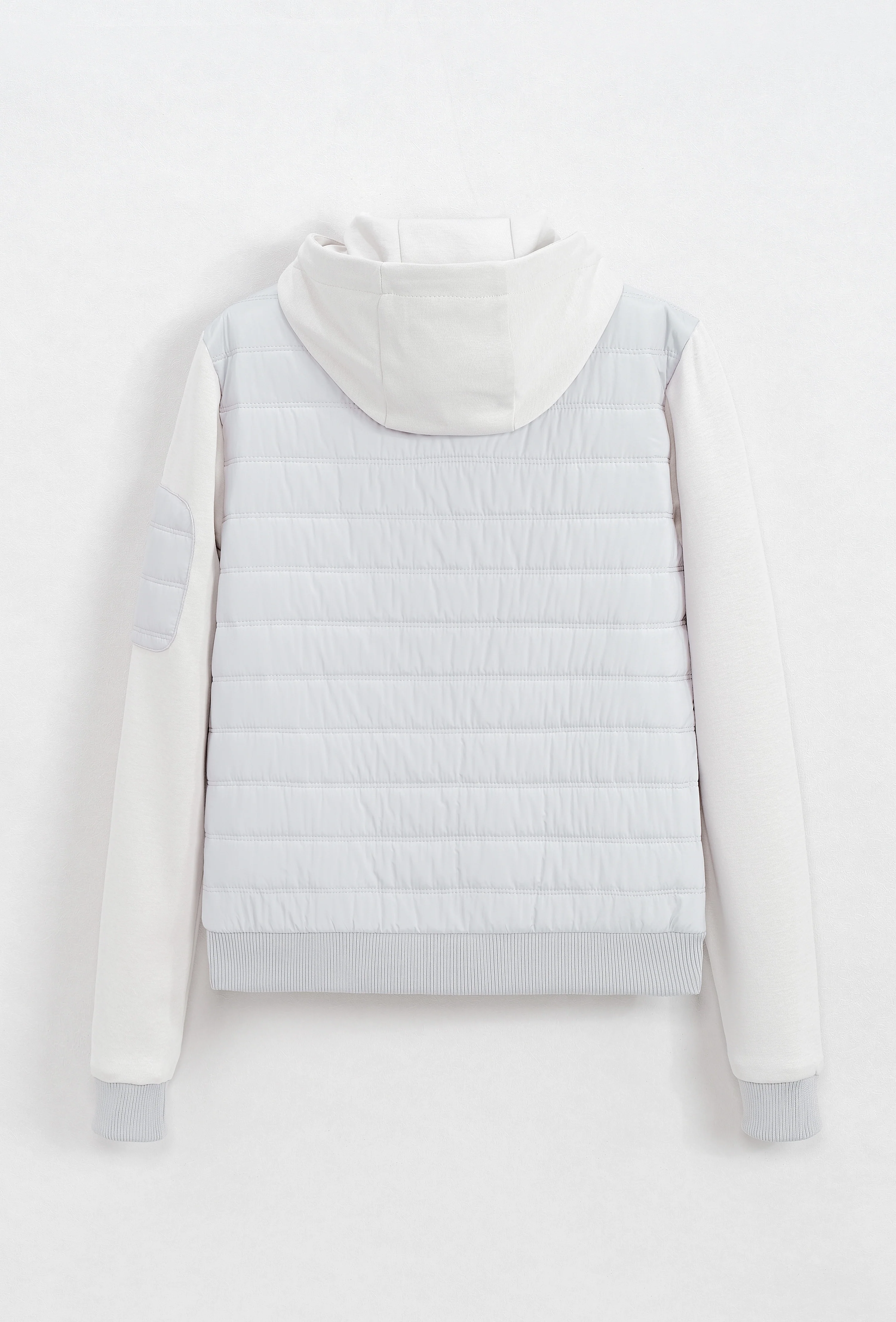 Veste bi matière à capuche ajustable avec lacet - Image 5