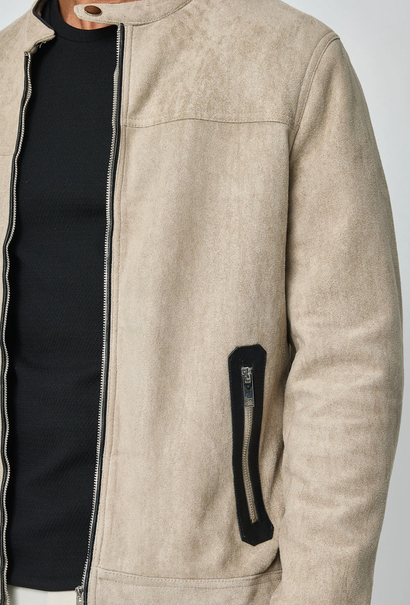 Veste biker simili daim - Image 15