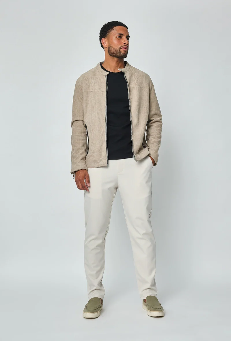 Veste biker simili daim - Image 19