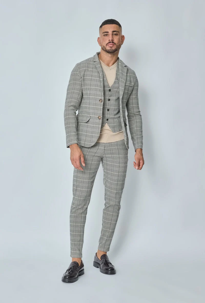 Veste blazer stretch à uni - Image 10
