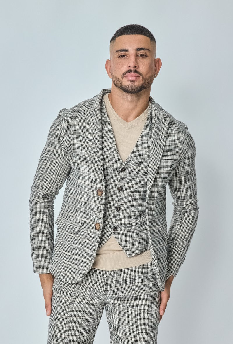Veste blazer stretch à uni - Image 6