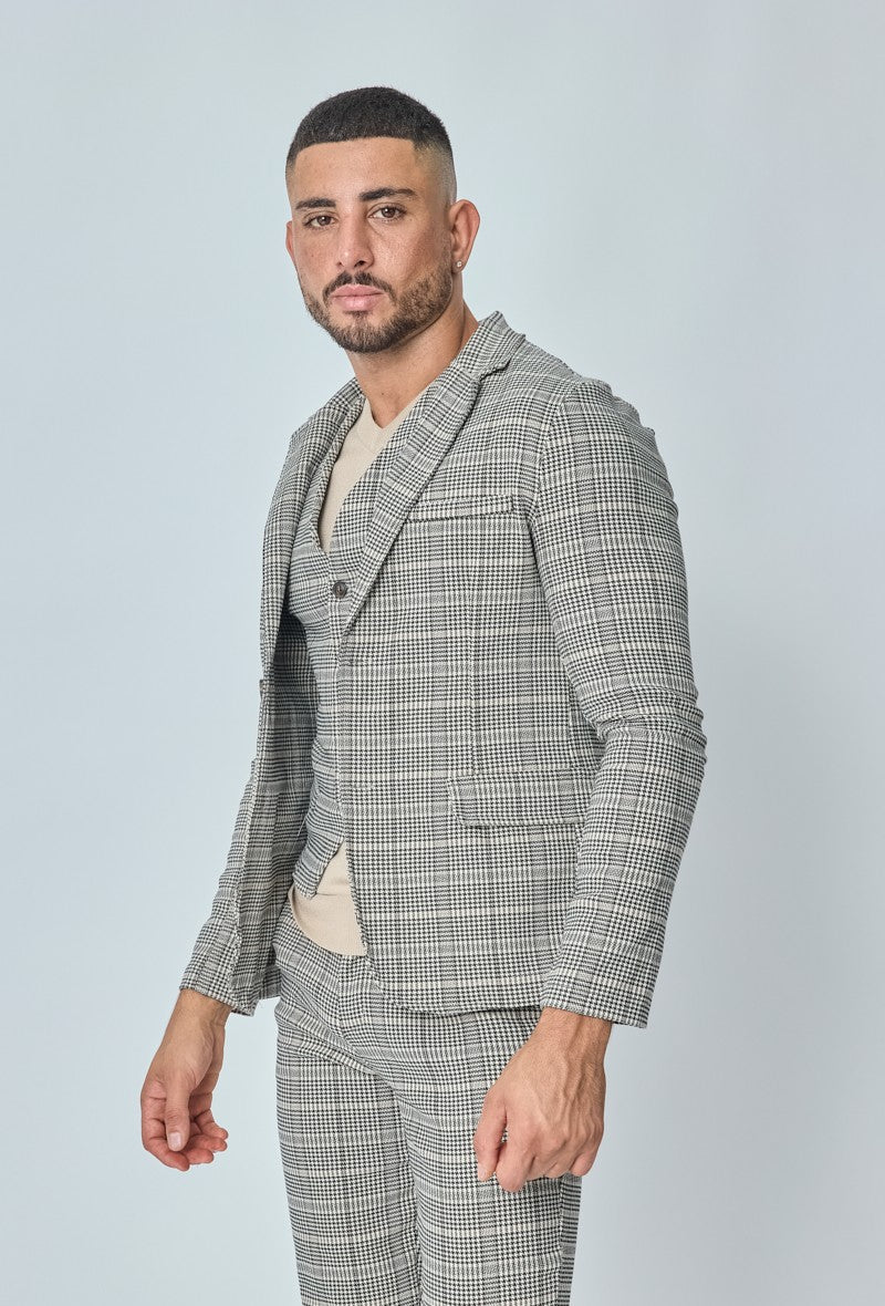 Veste blazer stretch à uni - Image 7