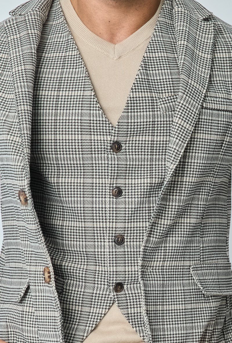 Veste blazer stretch à uni - Image 9