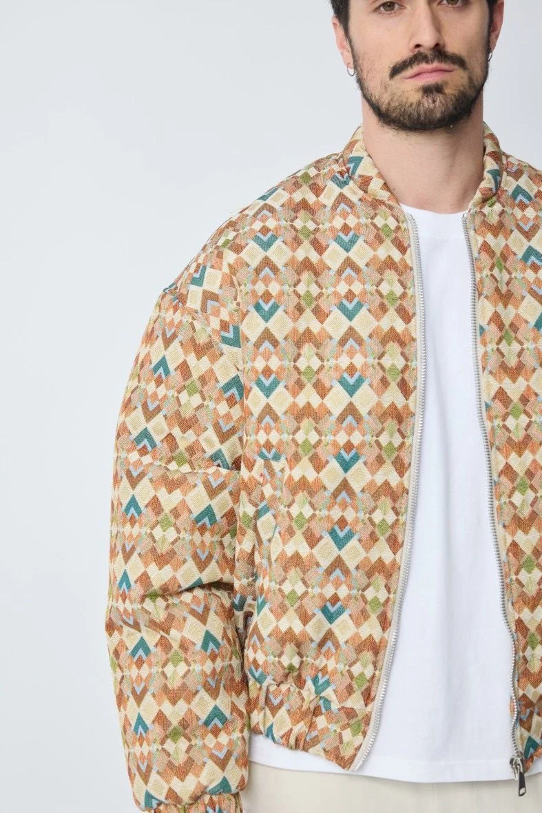 Veste bomber à motifs colorés - Image 2