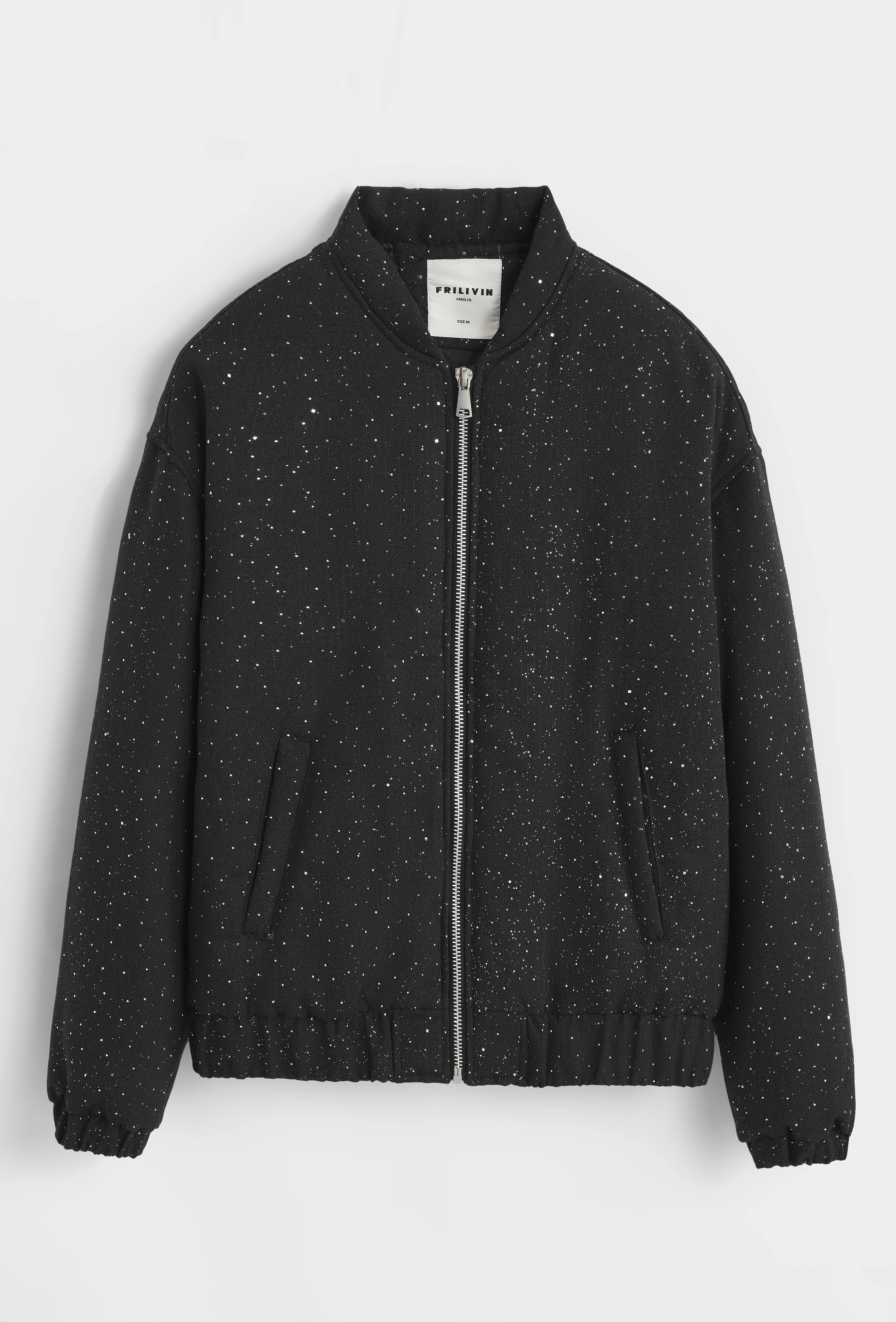 Veste bomber avec paillettes confort et élégance décontractée