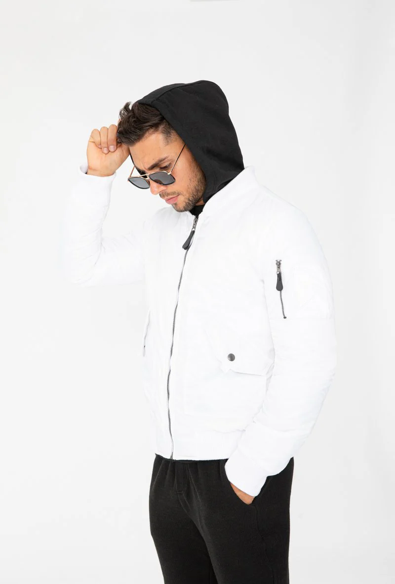 Veste bombers à capuche - Image 2