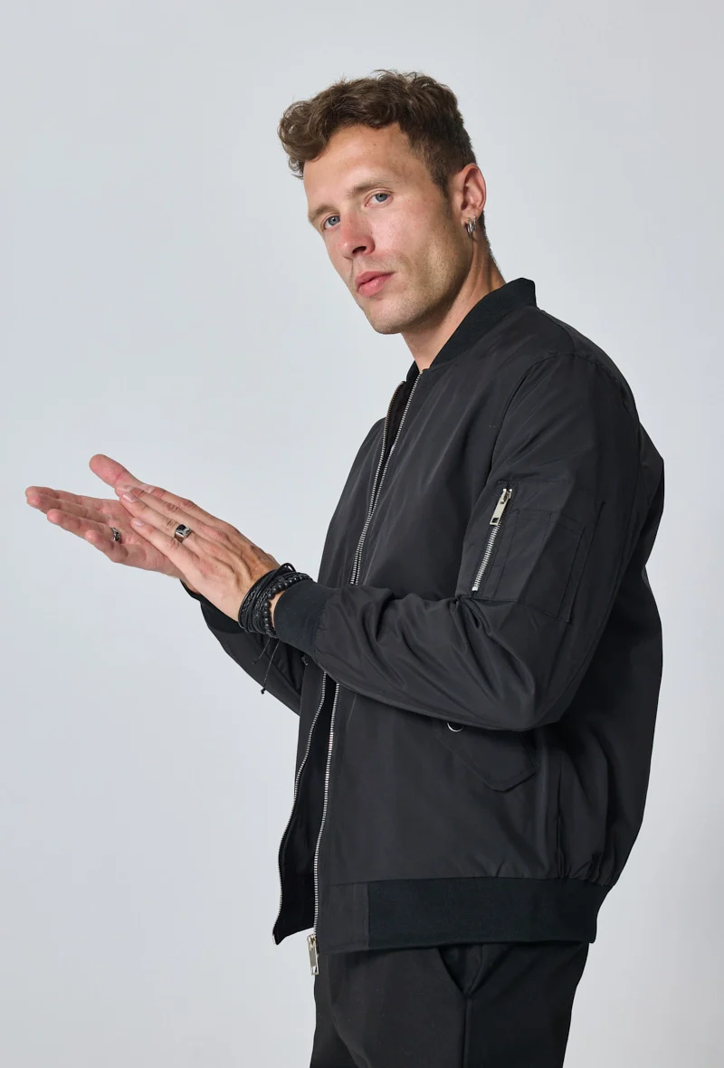 Veste bombers à col revers - Image 18