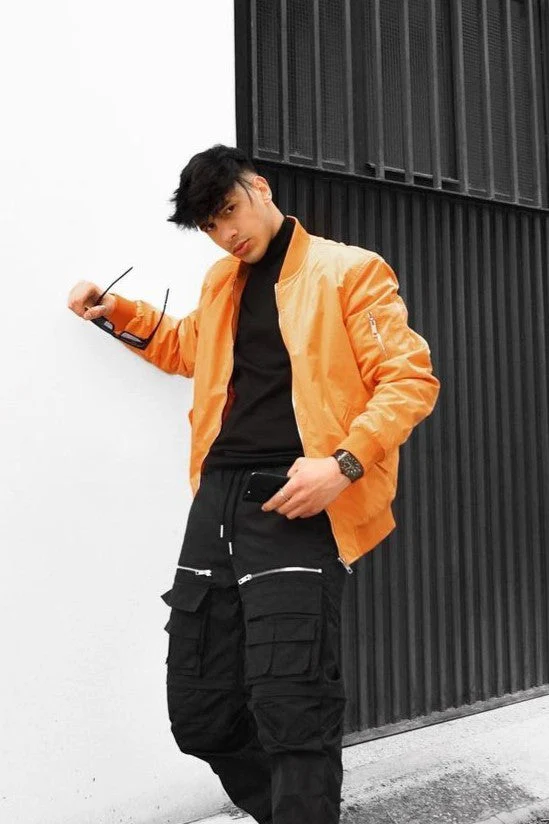 Veste bombers à col revers - Image 2