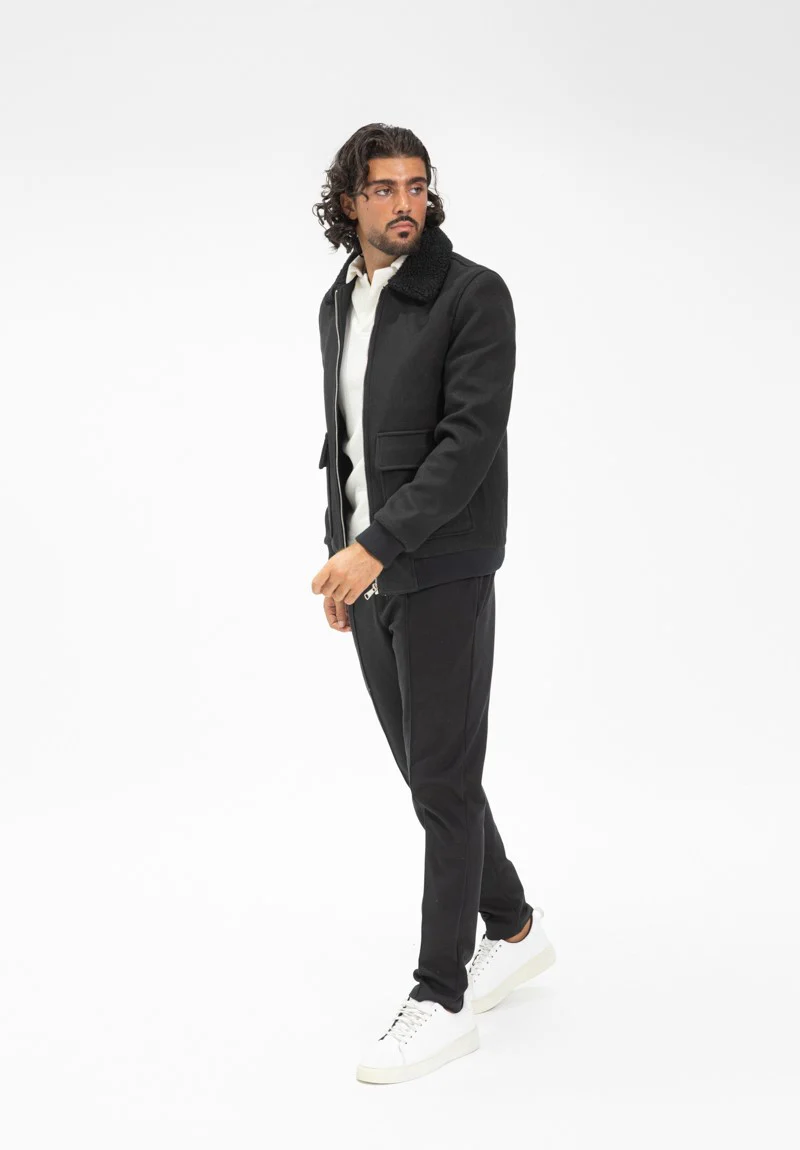 Veste bombers avec col moumoute - Image 4
