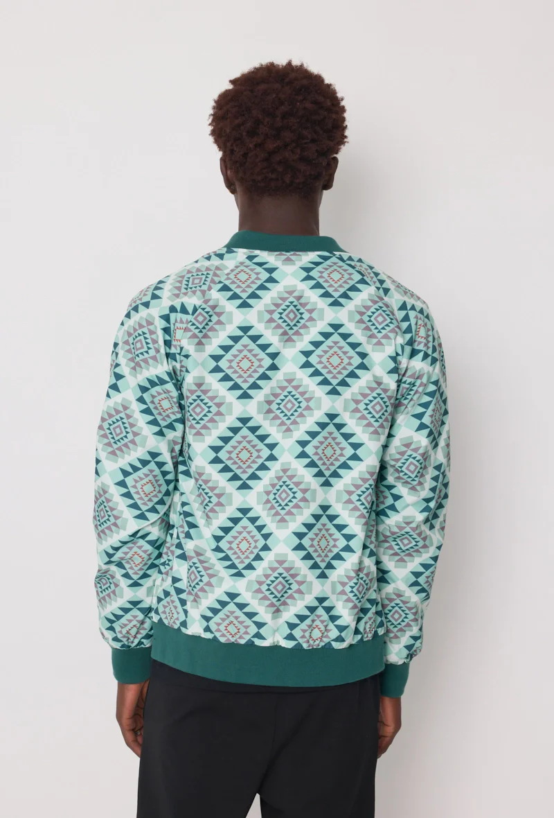 Veste bombers fine à motifs géometriques - Image 11