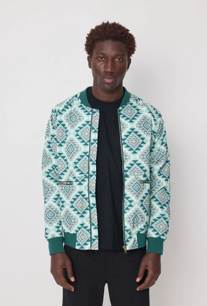 Veste bombers fine à motifs géometriques - Image 8
