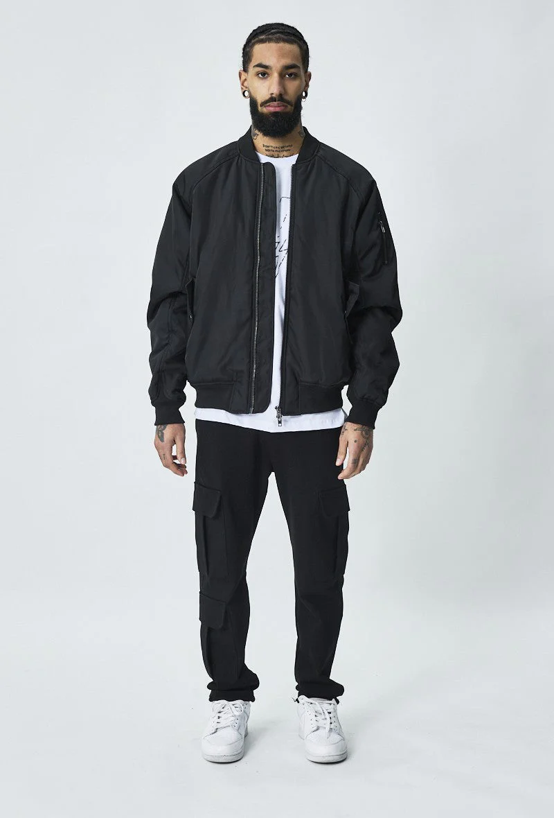 Veste bombers à col V - Image 7