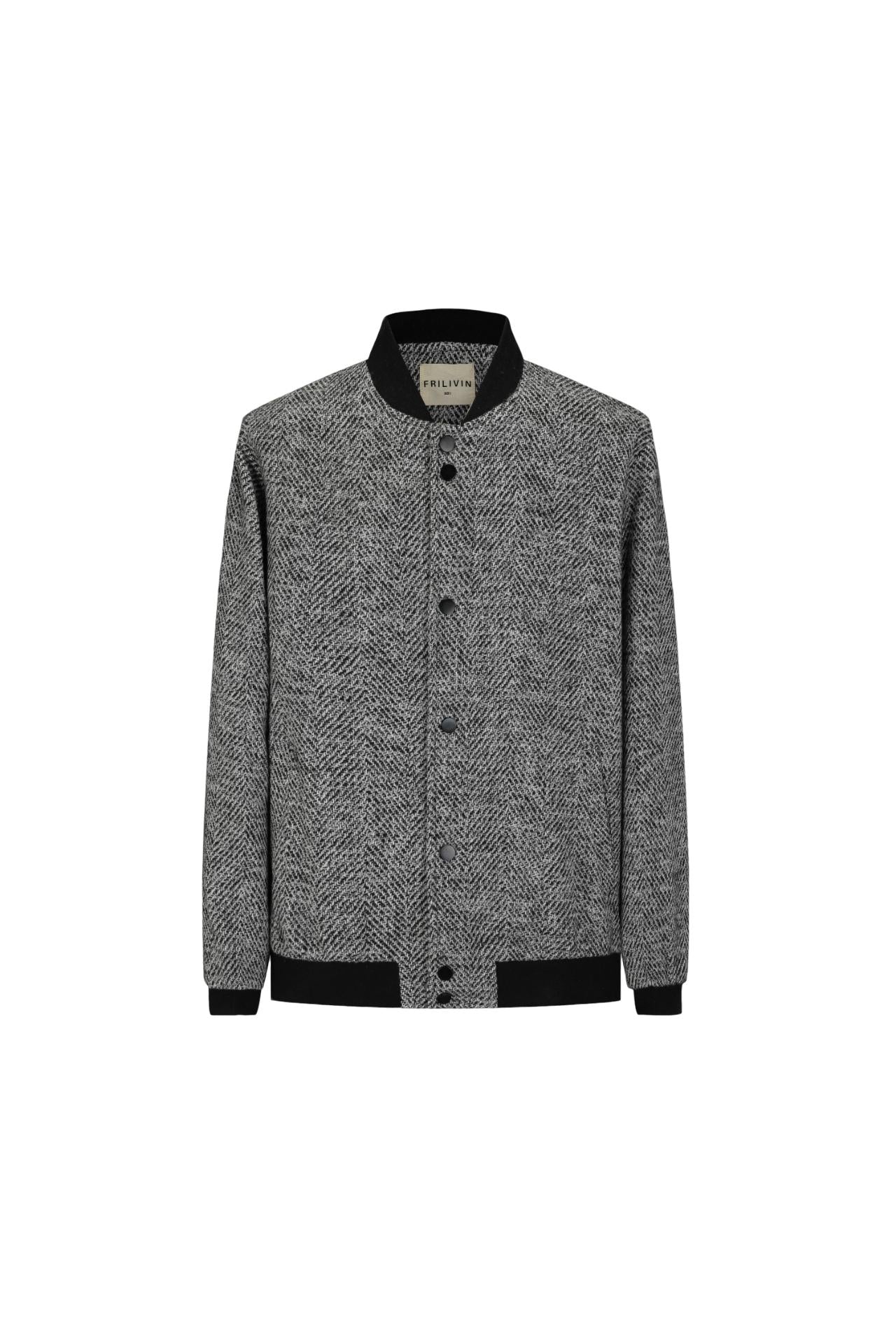 Veste chiné à boutons - Image 9