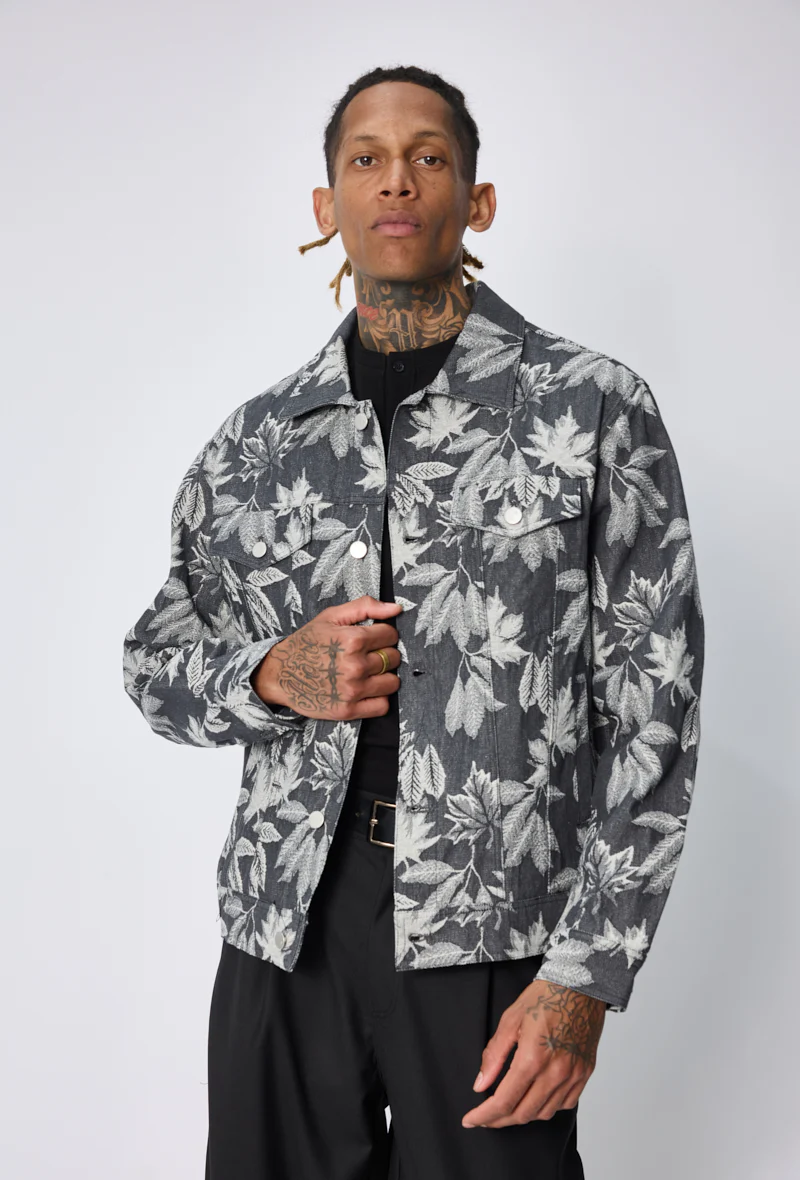 Veste workwear motif feuilles - Image 7