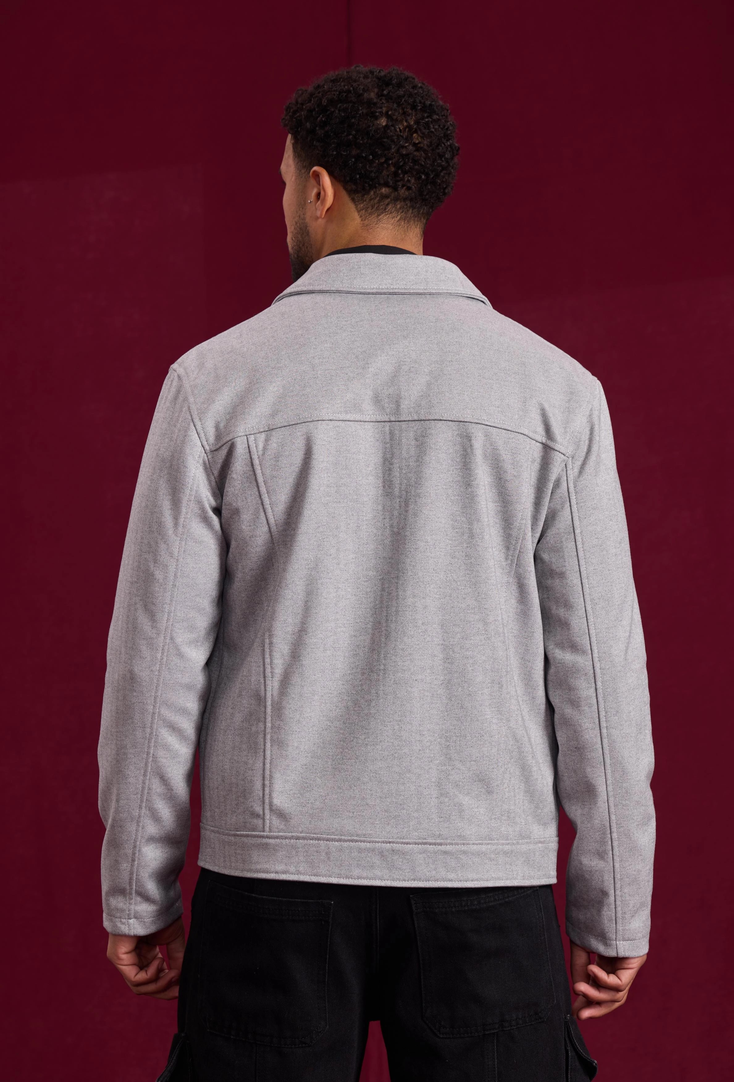 Veste mi-saison zippée col chemise - Image 4