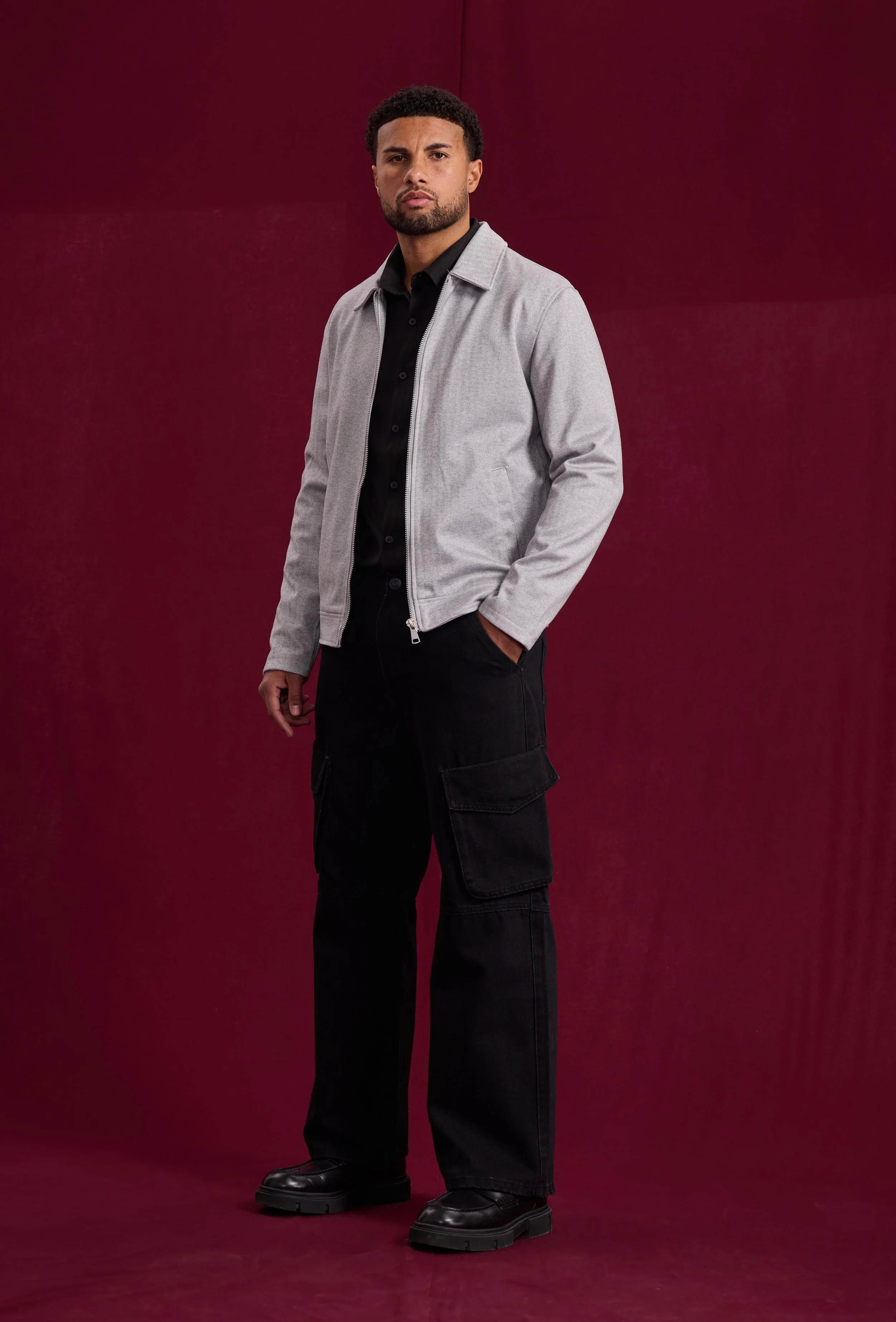 Veste mi-saison zippée col chemise - Image 6