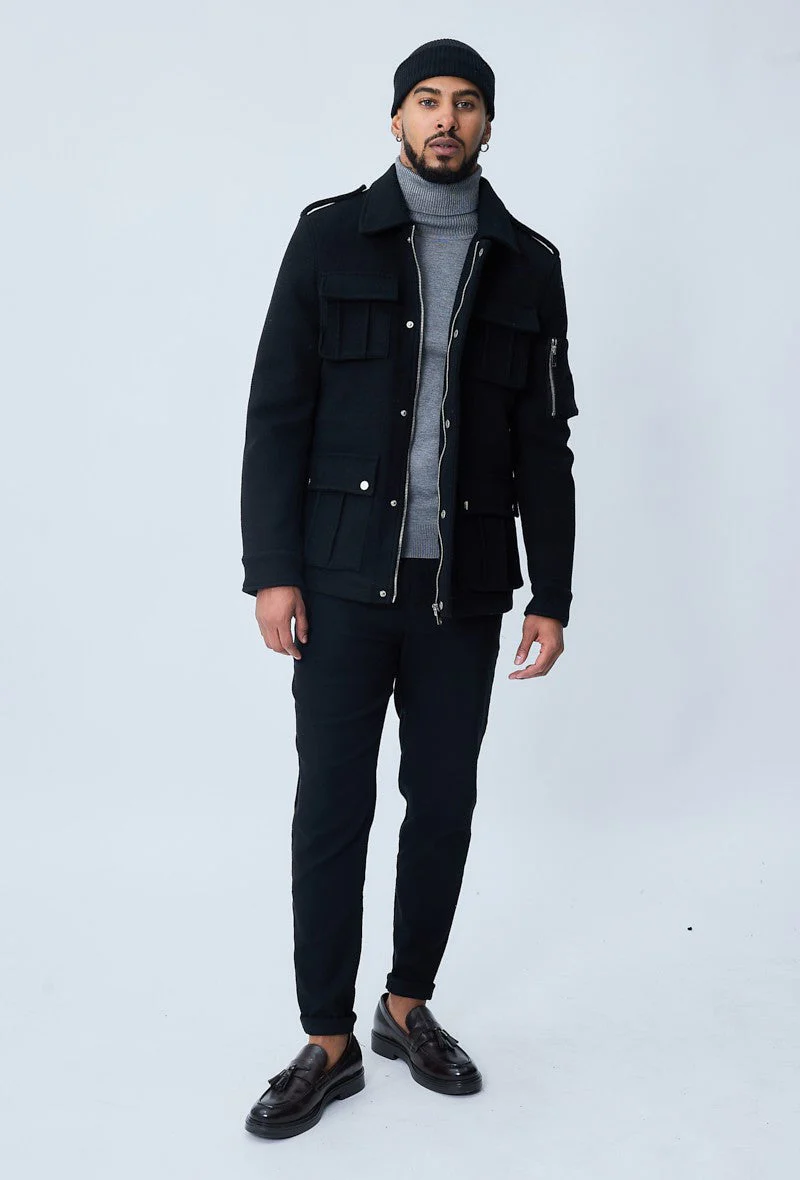Veste officier à poches multiples - Image 3