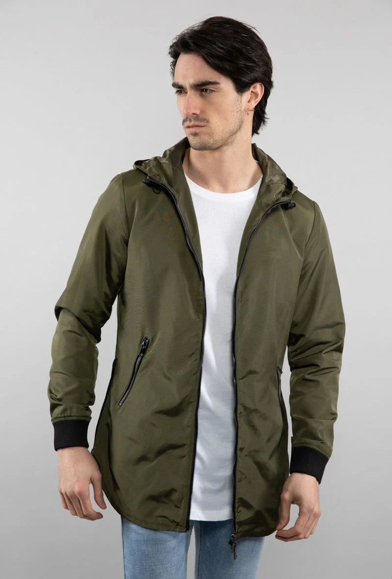 Veste coupe vent longue coupe oversize - Image 4