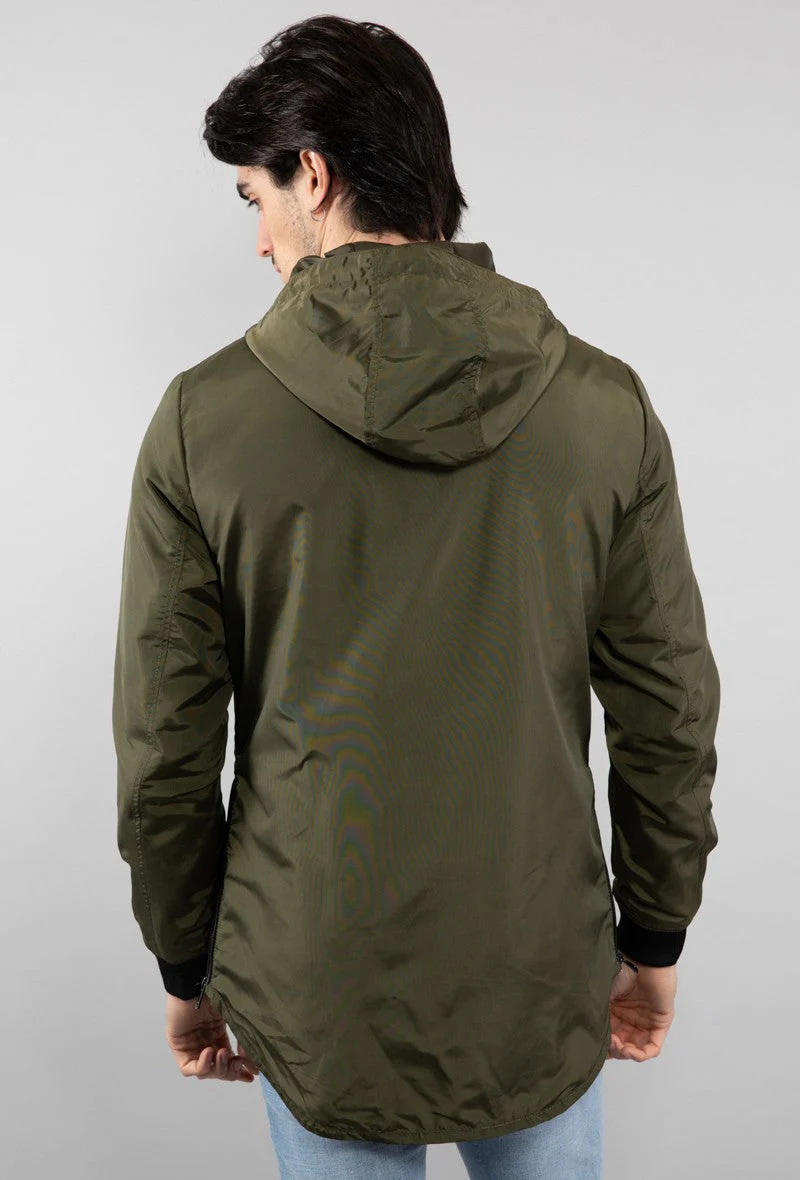 Veste coupe vent longue coupe oversize - Image 7
