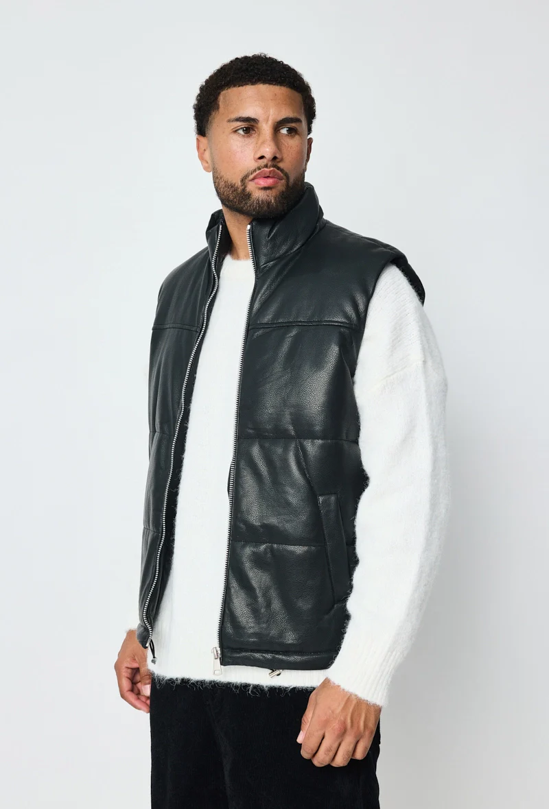 Veste sans manche en similli matelassé - Image 2