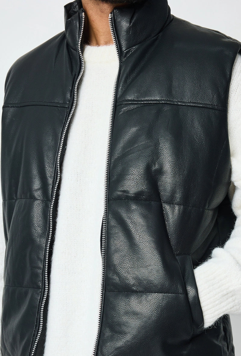 Veste sans manche en similli matelassé - Image 4