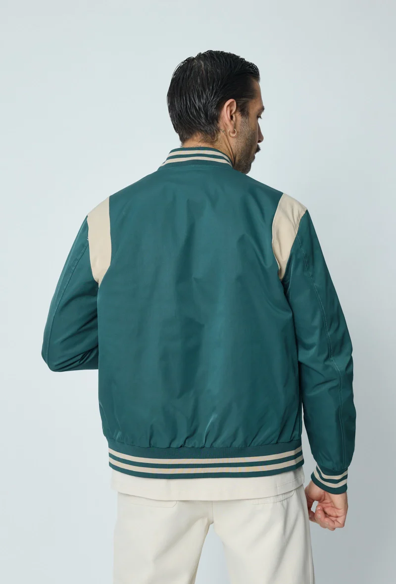 Veste style bombers bi couleur - Image 12