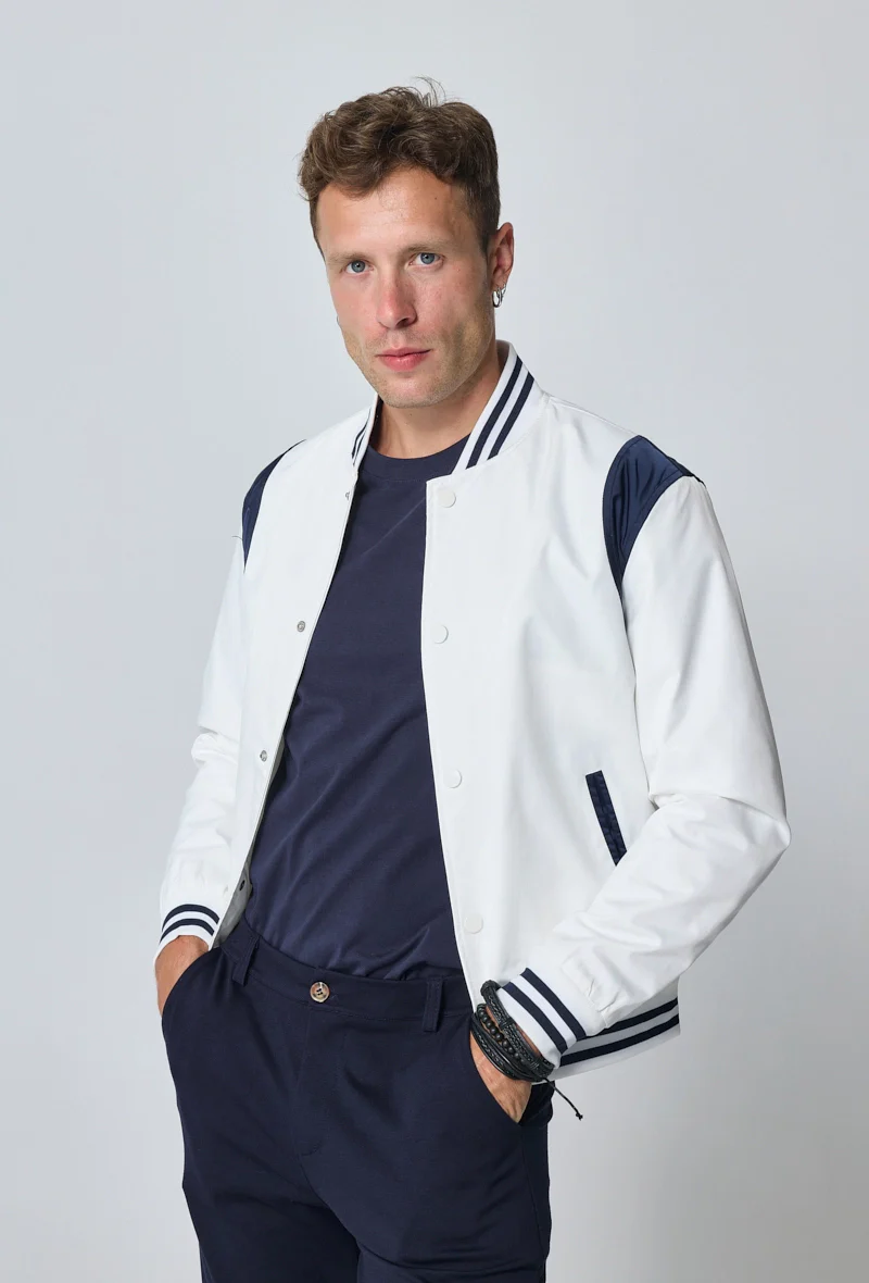 Veste style bombers bi couleur - Image 2