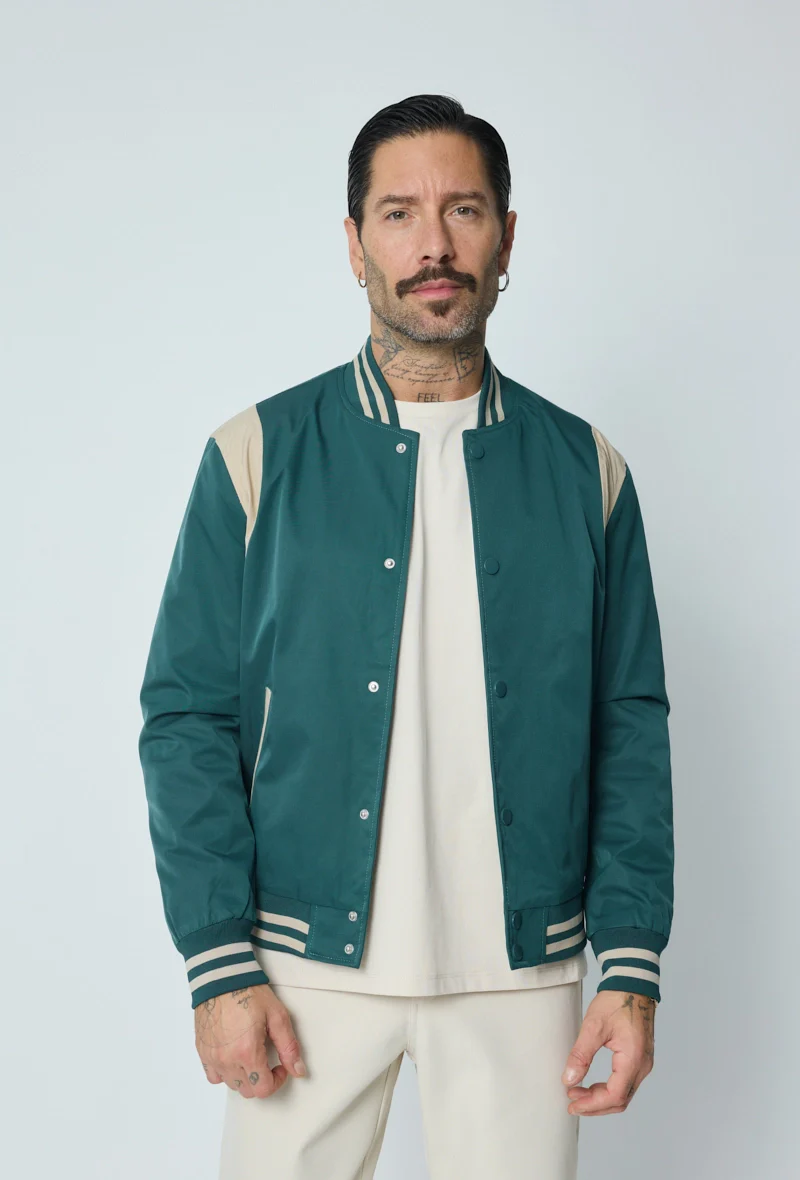 Veste style bombers bi couleur - Image 9