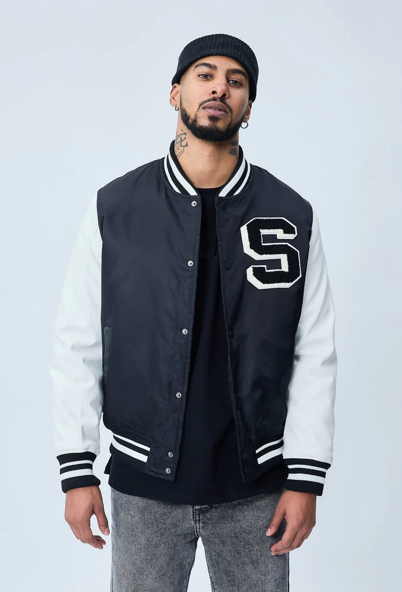 Veste teddy à broderie style americain