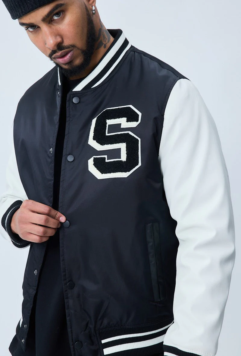 Veste teddy à broderie style americain - Image 5