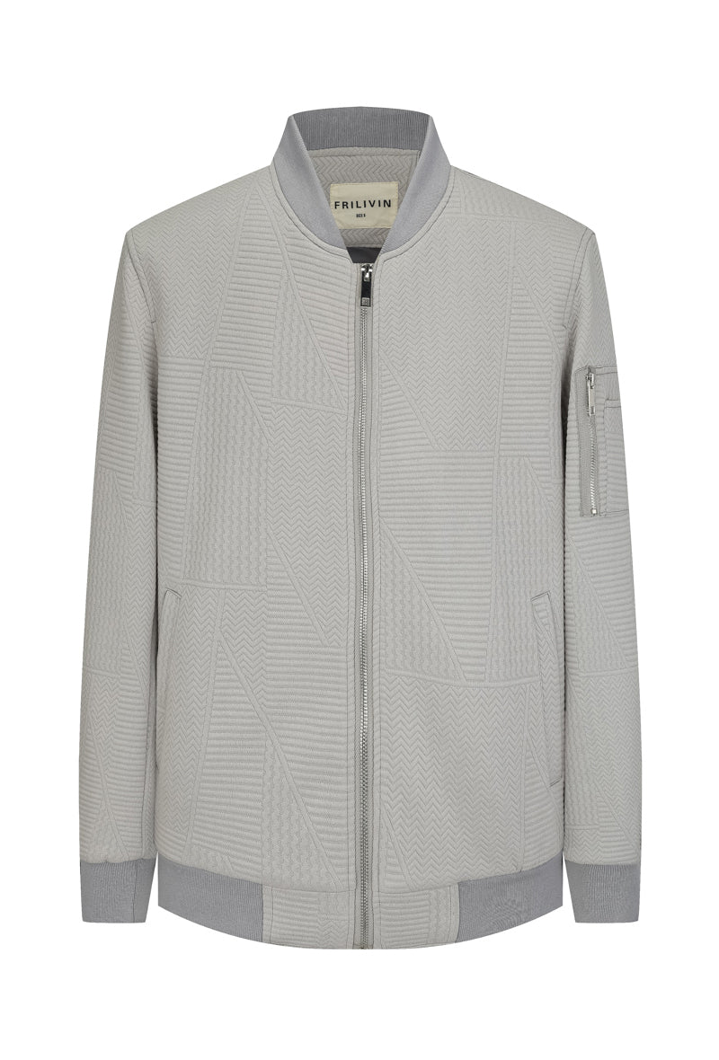Veste teddy uni motifs géométriques - Image 3