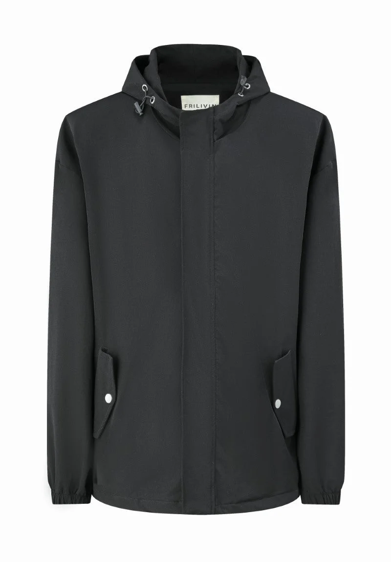 Veste uni à capuche
