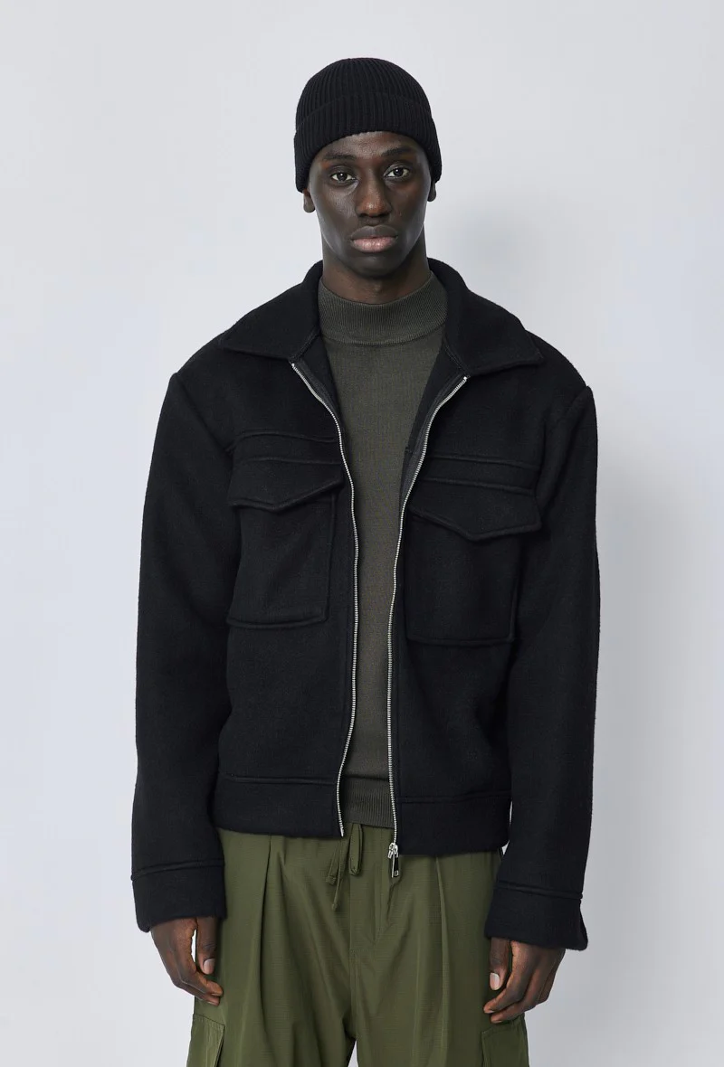 Veste uni col revers - Image 12