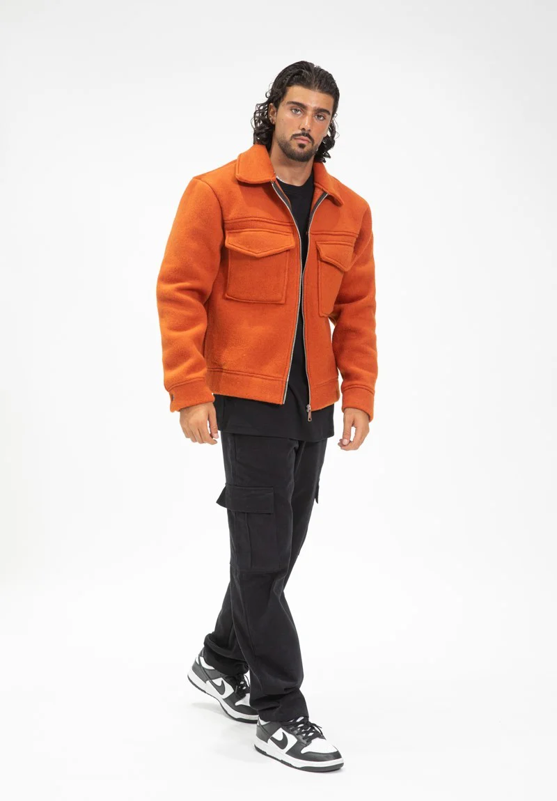 Veste uni col revers - Image 4
