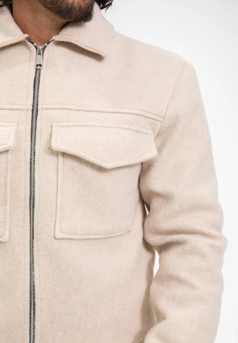 Veste uni col revers - Image 8